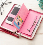 Stylish Women’s Red Artificial Leather Wallet – Compact with 4 Card Slots - Image 2