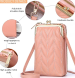 Chic Women’s Pink Artificial Leather Wallet – Compact Design with 4 Card Slots - Image 2