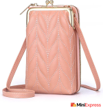 Chic Women’s Pink Artificial Leather Wallet – Compact Design with 4 Card Slots