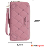 Elegant Women’s  Genuine Leather Wallet – Spacious Design with 15 Card Slots - Image 3