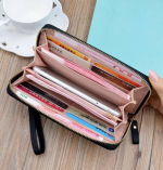 Stylish Women’s Blue Artificial Leather Wallet – Compact Design with 4 Card Slots - Image 2