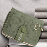 Sophisticated Women’s Red Genuine Leather Wallet – Compact with 3 Card Slots