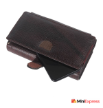 Women’s Regular-Size Brown Wrist Wallet – Genuine Leather Design with 5 Card Slots - Image 4