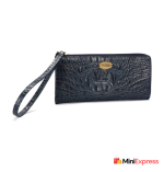 Premium Women’s Casual Wallet in Blue Genuine Leather – Spacious Design - Image 3