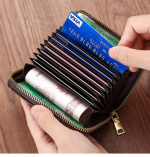 Stylish Multicolor Artificial Leather Card Holder – Unisex Design with 10 Card Slots - Image 2