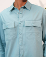 Men's Slim Fit Solid Casual Shirt with Cutaway Collar - Image 2