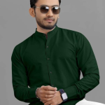 Men’s Formal Regular Fit Shirt – Solid Color with Modern Spread Collar