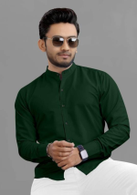 Men’s Formal Regular Fit Shirt – Solid Color with Modern Spread Collar