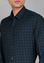 Elegant Slim Fit Formal Shirt for Men – Modern Checkered Design - Image 3