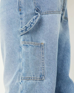 Men's Loose Fit Mid-Rise Grey Denim Jeans - Image 2