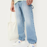 Men's Regular Fit Mid-Rise Light Blue Jeans 34 size