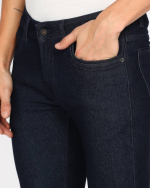Men's Mid-Rise Tapered Fit Dark Blue Jeans - Image 3