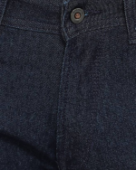 Men's Mid-Rise Tapered Fit Dark Blue Jeans - Image 2