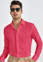 Classic Men’s Formal Shirt – Spread Collar and Regular Fit for Versatile Wear
