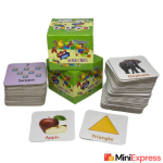 Gurukanth All in One Flash Cards for Kids (Non-Tearable Flashcards - Waterproof) (Multicolor)