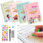KITTY FLEX 4 Pack Magic Reusable Practice Copybook for Kids | Sank Magic Practice Copybook Handwriting Book | Magic Practice Copybook Set (Multicolor) - Image 4