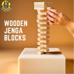 Techny Birds Wooden Jenga Game (Pinewood), Stacking Tower Game, 54 Blocks, 1 or More Players - Image 3