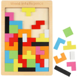 GREEN WAY Kids Wooden Tangram Puzzle Educational Toy for Kids (40 Pieces) (Multicolor)
