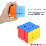 KOBBET 3x3 Speed Cube - High Stability Stickerless Smooth Cube Puzzle for Faster Movement | Skill Development & Educational Toy (Multicolor) - Image 2