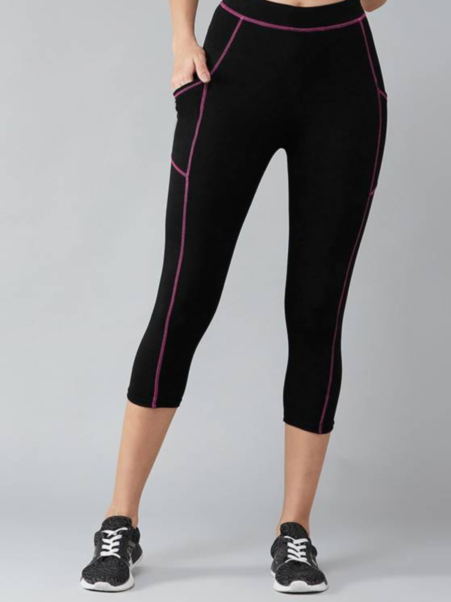Untitled design - 2024-12-18T105650.743 Two-Tone Women’s Tights – Versatile & Comfortable Fit - Image 1
