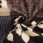 Goodrik 140 TC Microfiber Double Bedsheet - 3D Printed Elegance in Brown - Image 2