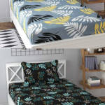 Decent Home Premium Cotton Single Flat Bedsheet with Elegant Prints