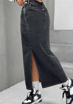 Premium Denim Long Skirt for Women - Image 2