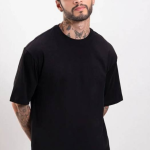 Men's Black Printed T-Shirt