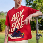 Men’s Red Printed T-Shirt