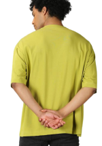 Round Neck Kiwi Cotton T-Shirt for Men - Image 3