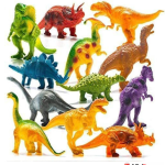 Set of 12 Dinosaur Models for Play and Learning