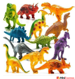 Set of 12 Dinosaur Models for Play and Learning