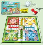 Little Berry Board Game Set: Ludo & Snakes Ladders for Family Fun - Image 3