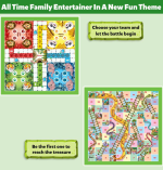 Little Berry Board Game Set: Ludo & Snakes Ladders for Family Fun - Image 2