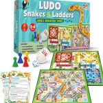 Little Berry Board Game Set: Ludo & Snakes Ladders for Family Fun