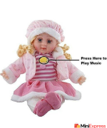 Anushka Toys Musical Rhyming Baby Doll – Laughing and Talking Poem Doll (Multicolor) - Image 2