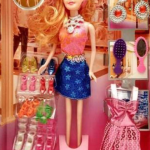 NV COLLECTION Baby Girl Doll Set with Makeup, Dresses, Shoes, Sandals, and Accessories for Kids