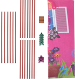 I KHODAL ENTERPRISES Doll House Tent for Kids (Pink) - Image 3