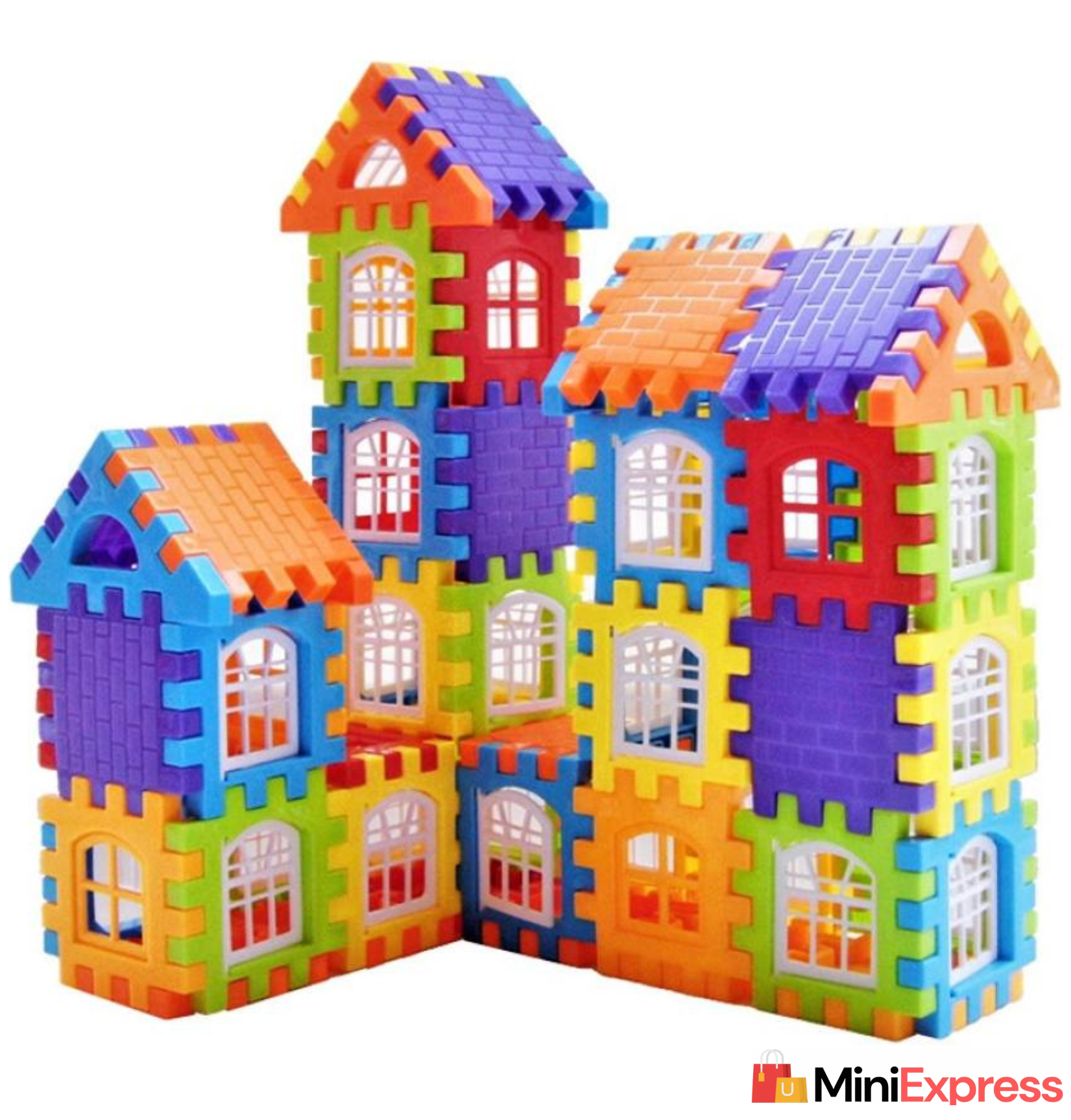 Untitled design - 2024-12-26T115329.618 GREEN WAY Educational My Happy House Building Blocks Set - 50 Pieces Learning Toy for Kids - Image 1