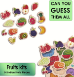 Nibocoj Fruit Wooden Puzzle Toy for Kids – Educational Game for School Learning (14 Pieces) - Image 3
