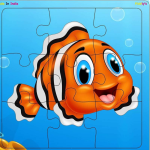 Fiddly's Wood Jigsaw Puzzles for Children - Sea World Collection (Pack of 4, 9 Pieces Each) - Image 3