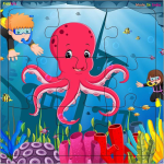 Fiddly's Wood Jigsaw Puzzles for Children - Sea World Collection (Pack of 4, 9 Pieces Each) - Image 2
