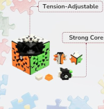 Cubelelo Drift Gear 3x3 Stickerless Cube Speed Cube - Twisty Magic Cube Puzzle for Kids & Adults - Image 3