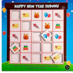 iLearningGrow Happy New Year Sudoku - MDF Puzzle for Kids (3-6 Years, Unisex) - Image 3