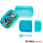 EAGLE Kidsy Blue, Pink Princess Printed Tiffin Box, 3 Containers Lunch Box  (500 ml) - Image 2