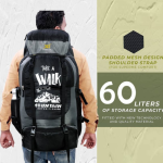 Durable Mountain Hiking, Trekking, Camping, and Travel Backpack Rucksack - Image 3