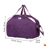 65 L Strolley Duffel Bag – Lightweight Travel Duffel with Wheels – Ideal for Family Use – Purple – Large Capacity - Image 4