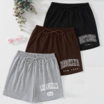 Multicolor Printed Casual Shorts for Women