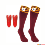 Red Shin Guard Socks