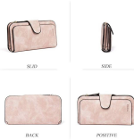 Stylish Mini RFID Card Holder for Women – Black Artificial Leather with 14 Slots - Image 3